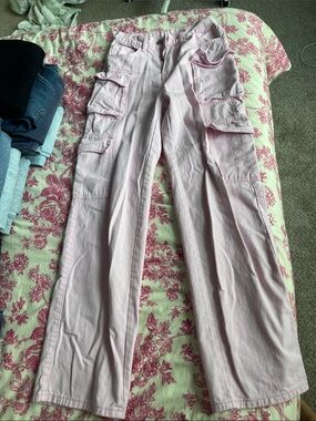 Bubblegum Pink Cargo Pants